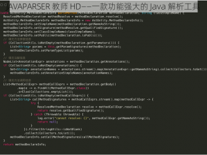 JAVAPARSER 教师 HD——一款功能强大的 Java 解析工具