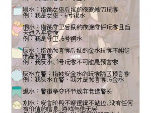 狼人杀中的铜水含义解析：游戏术语深度探讨