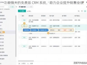 功能强大的免费版 CRM 系统，助力企业提升销售业绩