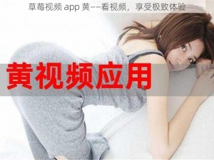 草莓视频 app 黄——看视频，享受极致体验