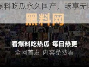 网爆黑料吃瓜永久国产，畅享无限精彩内容