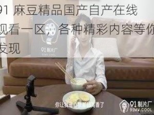 91 麻豆精品国产自产在线观看一区，各种精彩内容等你发现