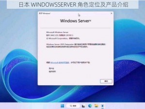 日本 WINDOWSSERVER 角色定位及产品介绍