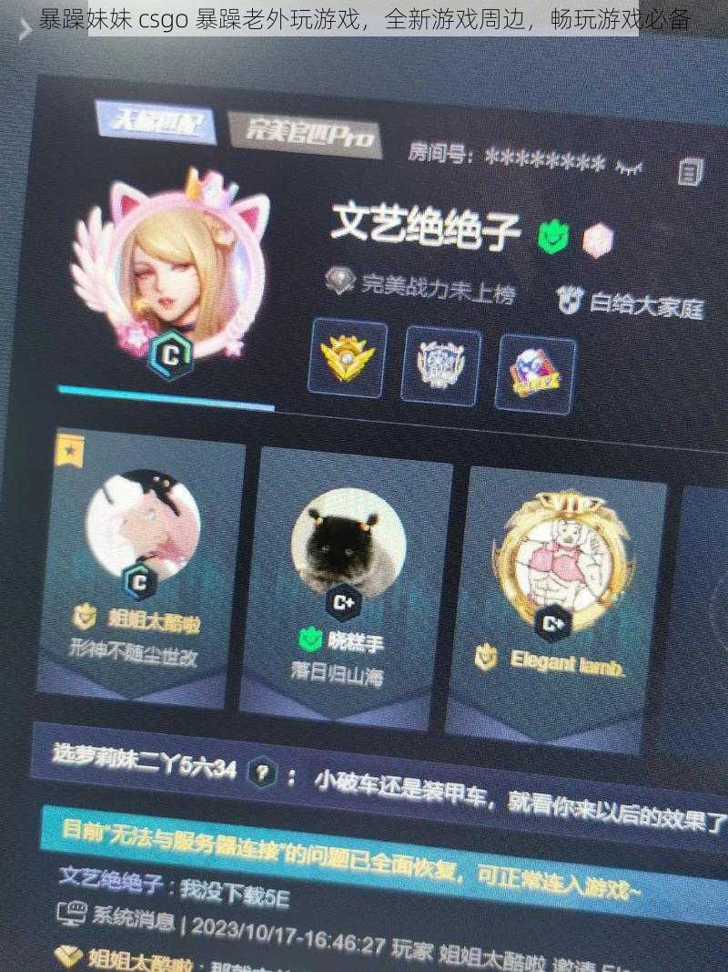 暴躁妹妹 csgo 暴躁老外玩游戏，全新游戏周边，畅玩游戏必备