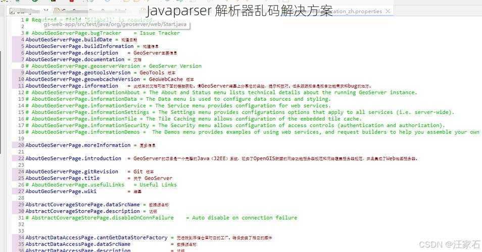 Javaparser 解析器乱码解决方案