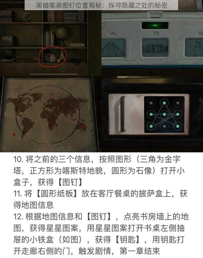 黑暗笔录图钉位置揭秘：探寻隐藏之处的秘密